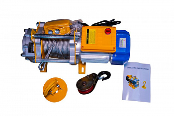 Лебедка TOR CD-300/600-A (KCD-300/600 kg, 220В) с канатом 40 м (алюминиевый корпус)