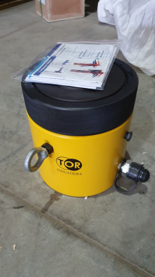 Домкрат гидравлический TOR HHYG-10050LS (ДГ100П50Г) 100 т с фиксирующей гайкой