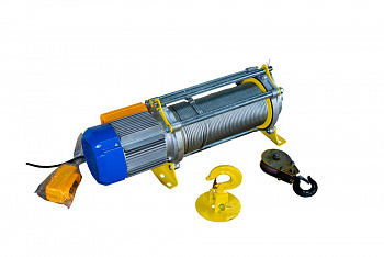 Лебедка TOR CD-300/600-A (KCD-300/600 kg, 380В) с канатом 100 м 24 м/мин (алюминиевый корпус)